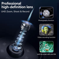 High-Definition 2.8-Inch Glass Handheld Digital Magnifier LED Lighting for Jewelry Appreciation Maintenance