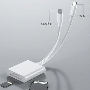 Lector de Tarjetas Externo Multifuncional de Doble Línea, Compatible con Teléfonos Móviles y Computadoras, 15 en 1 - Product Image 1