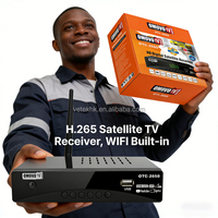 Récepteur satellite numérique OMOVO TV DVB-S2X H265 avec WiFi intégré, prise en charge IPTV, HD 1080P GX6605H H.265
