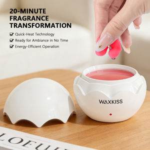 Chauffe-cire rapide en 20 minutes, avec récipient en silicone anti-adhérent à extraction facile pour un nettoyage simplifié, kit diffuseur de parfum sans flamme - Product Image 2