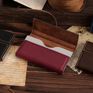 Porte-cartes en cuir synthétique personnalisé de qualité supérieure, gravable au laser, pour hôtel, restaurant, cadeau - Product Image 3