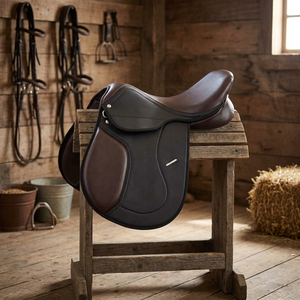Selle de dressage western en cuir, arceau en bois, noire, taille complète, écologique, confortable, Cosmico Ventures, personnalisée, la meilleure - Product Image 1