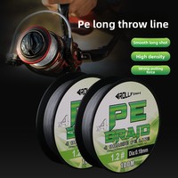 Ligne de pêche tressée HUAYU LURE 100 mètres 4 brins en PE ultra-résistante, ligne principale longue portée pour la pêche en rivière et en ruisseau, vente en gros