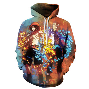 Felpa con Cappuccio <span class=keywords><strong>One</strong></span> <span class=keywords><strong>Piece</strong></span> da Uomo, Stile Harajuku, Stampa 3D Anime, Tessuto Anti-Piega, Casual e Cool, Monkey D Luffy - Product Image 1