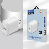 Chargeur de téléphone portable à motif écossais en dentelle, prix d'usine, bloc de charge USB QC 3.0, adaptateur mural rapide pour téléphone portable, UE, États-Unis, Royaume-Uni