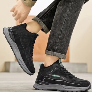 Nuevos Zapatos de Invierno para Hombre con Parte Superior de PU Artificial Cálida, Zapatos Casuales Impermeables y Antideslizantes, Zapatos Deportivos Duraderos con Suela Gruesa - Product Image 3