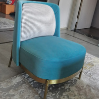 Canapé et fauteuils modernes pour hall d'hôtel, en tissu et cuir, fauteuil individuel pour salon, mobilier confortable pour chambre à coucher