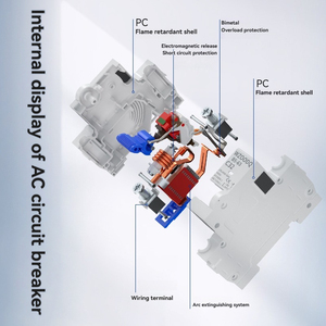 Nhà máy trực tiếp OEM/ODM B5-63 thu nhỏ ngắt mạch 1P 6kA 6A 10A 16A 20A 25A 32A 40A 50A 63A AC với tính năng bảo vệ - Product Image 5