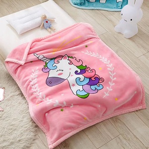 China factory personalised custom full size thick 1 ply korean plush mink blankets wholesale 100 polyester winter warm blanket