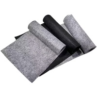 Vente en gros de feutre non tissé Fabricant 100% polyester noir gris feutre perforé à l'aiguille Rouleaux de feutre industriel de 2mm/3mm/5mm