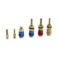 Adaptateur d'eau et de gaz SQE, raccord rapide, connecteurs rapides rouge et bleu pour torche de soudage 6 mm 8 mm
