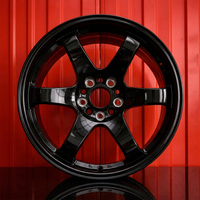 Premium Glänzend Schwarze Maßgefertigte Geschmiedete Leichtmetallfelgen im JDM-Stil 5x114.3 Rennwagenfelgen für 300ZX 350Z 370Z R32 R33 R34 GTR Omori Spec
