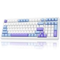 Clavier AULA F99 personnalisé, structure Gasket à touches complètes, 8000 mAh, clavier mécanique tri-mode, rétroéclairage RVB, clavier de jeu