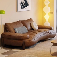 Luxuriöses Sofa-Set Wohnzimmermöbel Weißes Luxus-Ledersofa Modern für den Wohnbereich