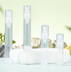 Snelle Verzending Navulbare Lege Transparante Plastic <span class=keywords><strong>Airless</strong></span> Plastic Cosmetische 5/10/12/15Ml <span class=keywords><strong>Airless</strong></span> Body Lotion Pomp Fles - Product Image 2