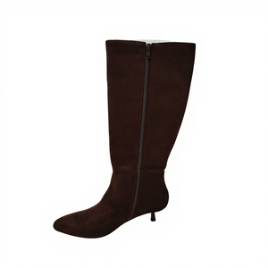 गर्म बिक्री महिलाओं के शीतकालीन शरद घुटने-उच्च नुकीले पैर की ऊँची एड़ी के शीर्ष एड़ी जेप बूटेलियन डिजाइन पु चमड़े का ओम/ओडम कस्टम - Product Image 4