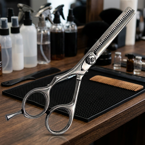 ASAP Brand Eco-friendly <b>Left</b>-<b>Handed</b> Barber's Choice Styling <b>Scissors</b> Steel Handle Hairdressing Thinning <b>Scissors</b> Tools - Product Image 4