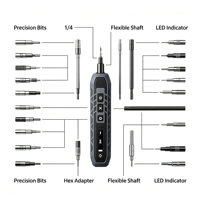 Ensemble de tournevis électriques 180 en 1, kit de tournevis de précision sans fil pour la réparation de téléphones, d'ordinateurs portables et d'appareils électroniques, outils manuels