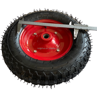 Ningshuo NSPM7034 brouette gonflable remplie d'air 16 pouces 4.80/4.00-8 roue en caoutchouc pneumatique