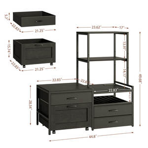 <span class=keywords><strong>Mini</strong></span> étagère de rangement en bois pour cuisine avec supports pour <span class=keywords><strong>four</strong></span> <span class=keywords><strong>et</strong></span> <span class=keywords><strong>micro</strong></span>-ondes, écologique, durable <span class=keywords><strong>et</strong></span> imperméable - Product Image 2