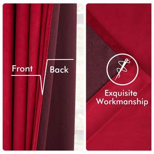 <span class=keywords><strong>Tende</strong></span> Natalizie in Velluto di Cotone, Lunghezza 244 cm, 2 Pannelli, Moderne ed Ecologiche, con Pieghe a Pizzico, Isolanti Termiche e Oscuranti - Product Image 6