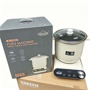 Uakeen Africa 7L 900W Mélangeurs Alimentaires Petits Appareils de Cuisine Électriques Appareils Ménagers <span class=keywords><strong>Pétrin</strong></span> Électrique Trois Fonctions Cuiseur à Fufu - Product Image 4