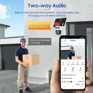 Rscamtom 4K Sistema de cámara de seguridad solar Visión nocturna Inalámbrico Detección de movimiento al aire libre 4G Alarma Push Tarjeta SD Almacenamiento de datos - Product Image 6