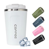 Mug à café intelligent JUNVOY, élégant, à double paroi, isolé sous vide, affichage de la température, isolation thermique de 6 à 12 heures, moderne, pour le bureau