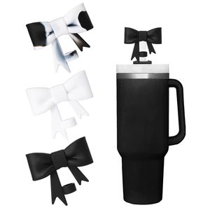 Cubiertas <span class=keywords><strong>de</strong></span> Silicona para Popotes con Moño para Vasos <span class=keywords><strong>de</strong></span> 30 y 40 Oz, Accesorios para Botellas y Tazas, Protector <span class=keywords><strong>de</strong></span> Popote Personalizable para <span class=keywords><strong>Bar</strong></span> - Product Image 2