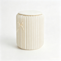 Ensemble de 18 tabourets en papier pliables, convertibles, empilables, légers, modernes, pour la maison, salon, canapé, table basse, usage décontracté