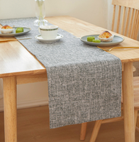 Nappe unie imprimée, technique tissée, chemin de table pour la maison, l'art du thé et le café, longue nappe de table pour la décoration des fêtes, couvre-lit