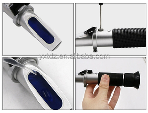 Preço de fábrica 0-32% Handheld Brix Refractometer Tester Meter Sugar Fruit Vegetables Suco Brix Refractometer com ATC - Product Image 2