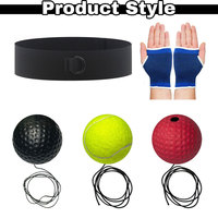 Ballon de boxe réflexe portable de haute qualité 123sports Gym Fitness en PU/PVC expansé, réglable en hauteur, à usage universel pour la boxe