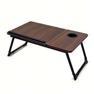 <span class=keywords><strong>Bureau</strong></span> portable pliable et durable avec plateau inclinable et porte-gobelet pour lit, canapé, <span class=keywords><strong>bureau</strong></span> à domicile, chambre et dortoir - Product Image 3