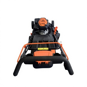 Cortacésped de gasolina autopropulsado de 4 tiempos con ruedas altas, cuchilla cilíndrica, 200cc, caja de recogida de césped de 65L, eliminación de restos de césped, para pendientes - Product Image 2