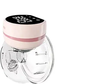 Bomba de mama elétrica portátil de led, cuidados de bebê, alta qualidade, mãos livres, toque de silicone, vestível, com três modelos