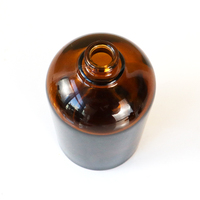 Flacons de parfum élégants en verre brun 30ml 50ml 100ml avec capuchon noir et pulvérisateur à sertir, logo personnalisé pour diffuseur