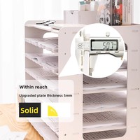 Organizador de Archivos Multicapa de Plástico, Suministros de Oficina, Almacenamiento, Clasificación, Portapapeles para Exámenes, Soporte para Papel de Dibujo A3 A4