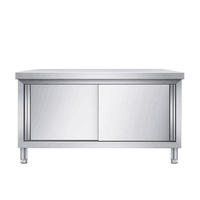 Fabricant professionnel armoire de table en acier inoxydable restaurant en acier inoxydable buffet cuisine préparation des aliments table de travail banc cabine