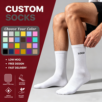 Chaussettes de sport unisexes pour hommes, chaussettes de sport de luxe, chaussettes en coton de marque, chaussettes à logo, chaussettes en tricot Xingyou, chaussettes personnalisées