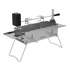 Portable Stainless Steel Barbecue Grill 304 Electric Rotisserie Folding Outdoor Camping Grill - Product Image 2