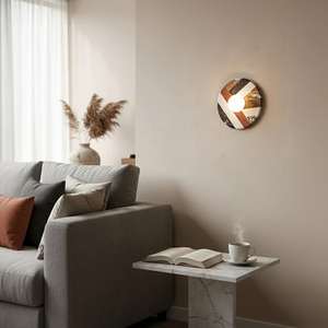Lampada da Parete in Marmo Alabastro Naturale, Design Nordico Moderno per <span class=keywords><strong>Soggiorno</strong></span> e Hotel, LED di Alta Qualità, Nuovo Design Stabile - Product Image 2