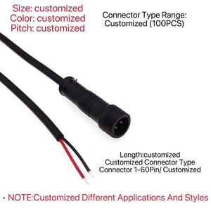 Maßgefertigter 2/3-poliger IP67 Wasserdichter Steckverbinder mit Stecker/Buchse für LED-Beleuchtung, Außenstromversorgung und Kfz-Verkabelung - Product Image 1