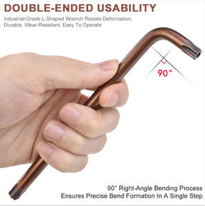 Necal T3-TT50 L-Shaped Security <strong>Torx</strong> <strong>Key</strong> <strong>Set</strong>, Tamper Proof Star Wrench, Long Arm <strong>Keys</strong> for Star Screws - Product Image 3