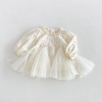Robe de princesse en dentelle avec nœud pour filles, nouvelle collection automne 2026, pour bébés filles, robe de cérémonie pour enfants, modèle Z5177