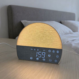 Réveil Simulateur d'Aube à Bruit Blanc Lumière de Réveil et d'Aide au Sommeil <span class=keywords><strong>Lampe</strong></span> de Thérapie Solaire avec Haut-Parleur Bluetooth - Product Image 6