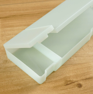 Boîte à crayons en plastique PP givré translucide avec fermeture à pression, grande capacité, pour ranger les fournitures scolaires - Product Image 1
