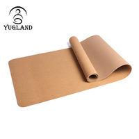 Tapis de yoga en liège et caoutchouc de qualité supérieure, écologique, personnalisé, vente en gros YUGLAND