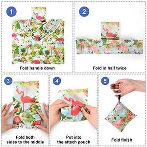 ถุงช้อปปิ้งพับได้ไนลอนแบบกำหนดเอง ถุงไนลอนริปสต็อปเป็นมิตรกับสิ่งแวดล้อม ถุงช้อปปิ้งพับได้โพลีเอสเตอร์แบบใช้ซ้ำได้ - Product Image 6