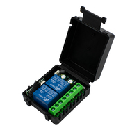 DC 12V 24V AC 220V RF433 Télécommande Commutateur Relais 2 Canaux Multifonction Récepteur Module Garage Rideau Moteur Lumière Contrôle